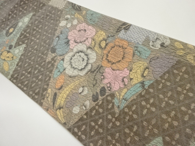 JAPANESE FUKURO OBI / MATELASSE / WOVEN TSUJIGAHANA